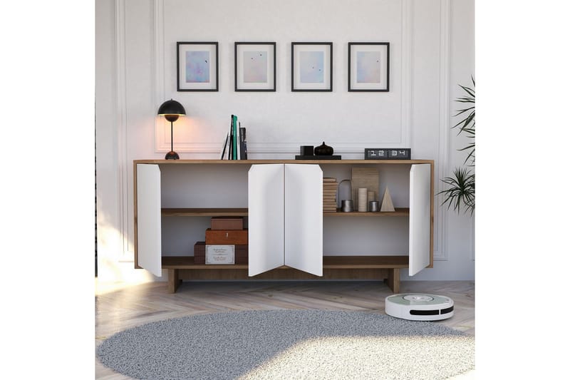 Edrion Konsolipöytä 180 cm - Valkoinen/Luonnonväri - Huonekalut - Pöytä & ruokailuryhmä - Apupöytä & sivupöytä - Konsolipöytä