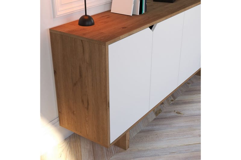 Edrion Konsolipöytä 180 cm - Valkoinen/Luonnonväri - Huonekalut - Pöytä & ruokailuryhmä - Apupöytä & sivupöytä - Konsolipöytä