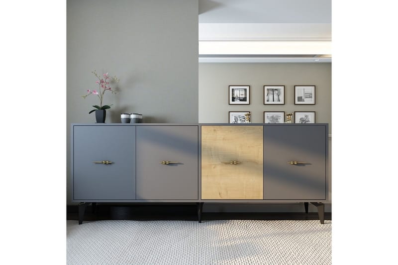 Elori Konsolipöytä 180 cm - Antrasiitti - Huonekalut - Pöytä & ruokailuryhmä - Apupöytä & sivupöytä - Konsolipöytä