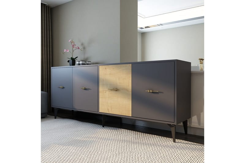 Elori Konsolipöytä 180 cm - Antrasiitti - Huonekalut - Pöytä & ruokailuryhmä - Apupöytä & sivupöytä - Konsolipöytä