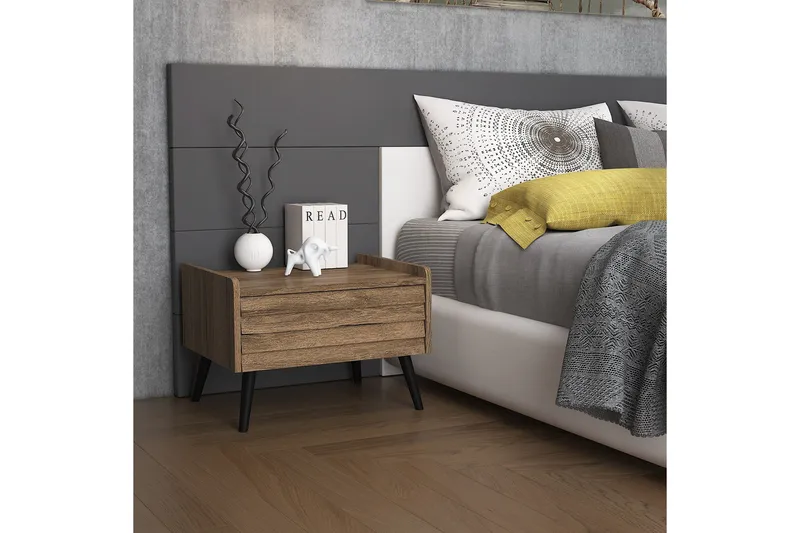 Elspet Yöpöytä 60 cm, Pähkinäpuu