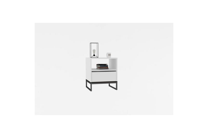 Elvarn Yöpöytä 51 cm - Valkoinen - Huonekalut - Pöytä & ruokailuryhmä - Apupöytä & sivupöytä - Yöpöytä