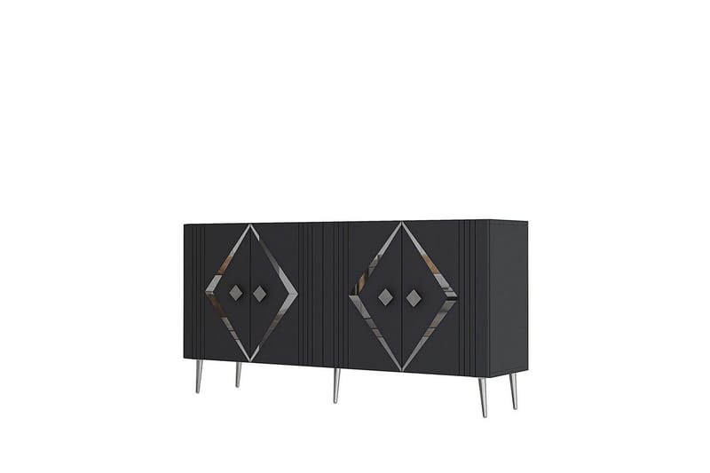 Elvon Konsolipöytä 150 cm - Antrasiitti/Hopea - Huonekalut - Pöytä & ruokailuryhmä - Apupöytä & sivupöytä - Konsolipöytä