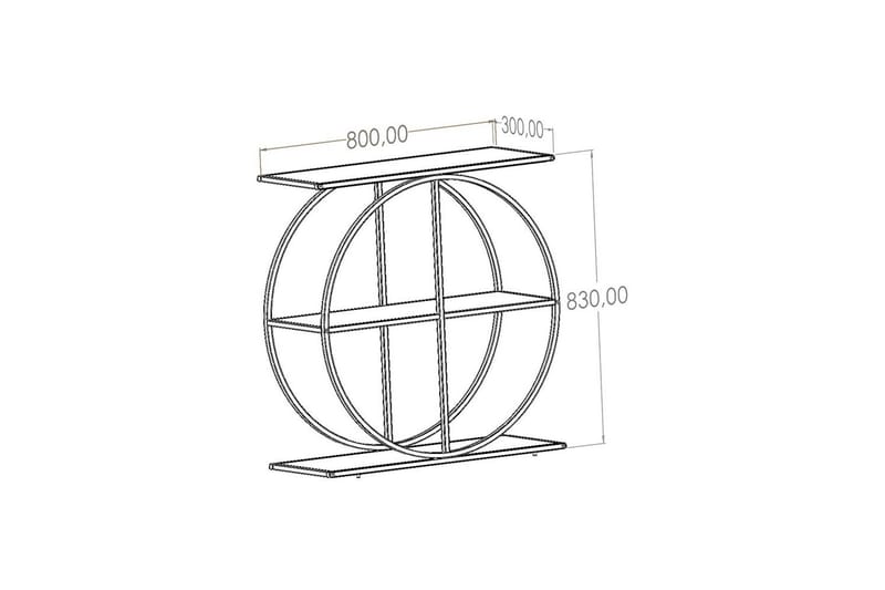 Ennuvolat Konsolipöytä 80 cm - Luonnollinen/Läpinäkyvä - Huonekalut - Pöytä & ruokailuryhmä - Apupöytä & sivupöytä - Konsolipöytä