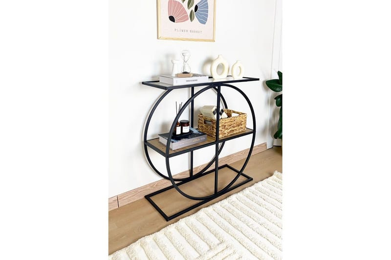 Ennuvolat Konsolipöytä 80 cm, Luonnollinen/Läpinäkyvä