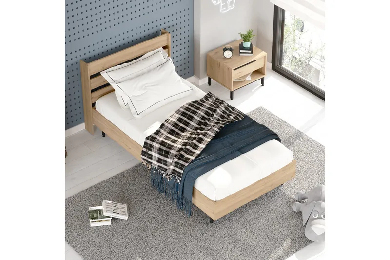 Erhan Yöpöytä 205,6 cm - Ruskea - Huonekalut - Pöytä & ruokailuryhmä - Apupöytä & sivupöytä - Yöpöytä