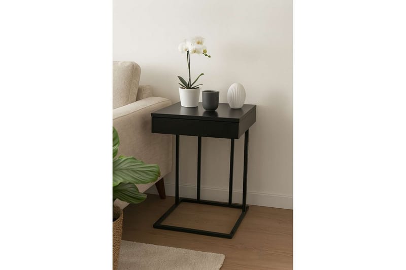 Erya Sivupöytä 42x120 cm, Musta