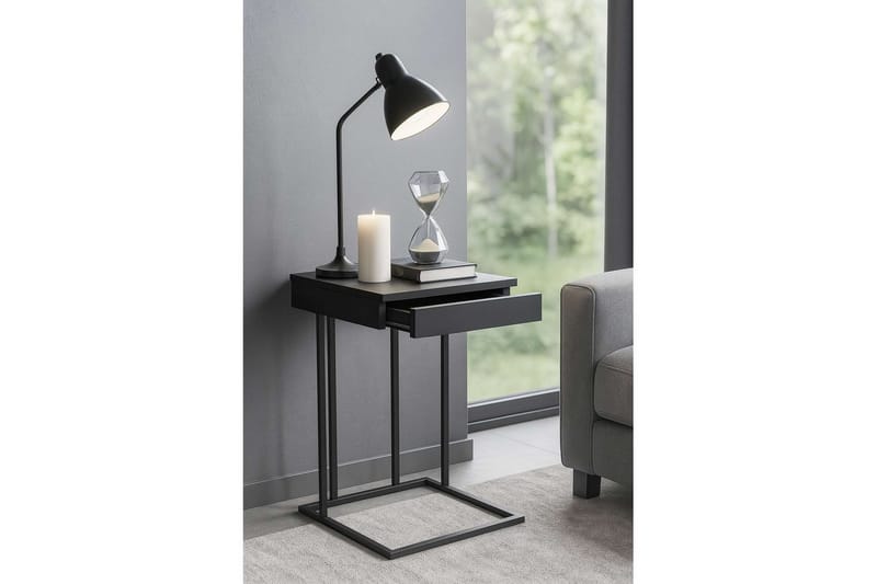 Erya Sivupöytä 42x120 cm - Musta - Huonekalut - Pöytä & ruokailuryhmä - Apupöytä & sivupöytä - Tarjotinpöytä & pikkupöytä