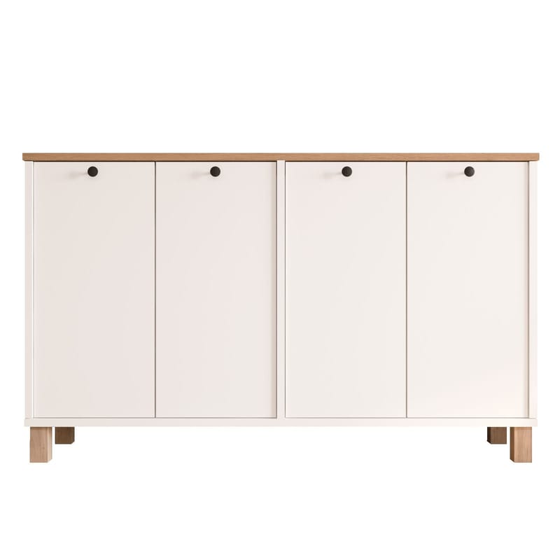 Konsolipöytä Hanah Home Nord (120 x 73,6 x 29,5 cm) Valkotammi, Valkoinen ja tammi