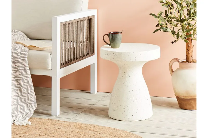 Faber Sivupöytä 39 cm - Valkoinen - Huonekalut - Pöytä & ruokailuryhmä - Apupöytä & sivupöytä - Tarjotinpöytä & pikkupöytä