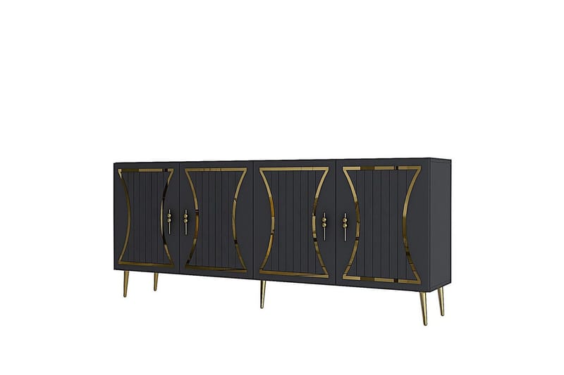 Falra Konsolipöytä 150 cm, Antrasiitti/Keltainend