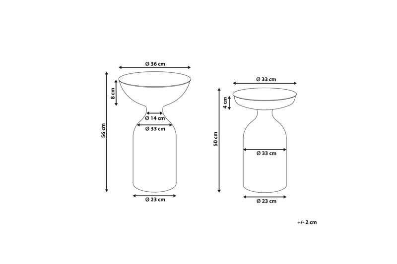 Farron Pöytäsarja 36 cm - Vihreä - Huonekalut - Pöytä & ruokailuryhmä - Apupöytä & sivupöytä - Sarjapöytä