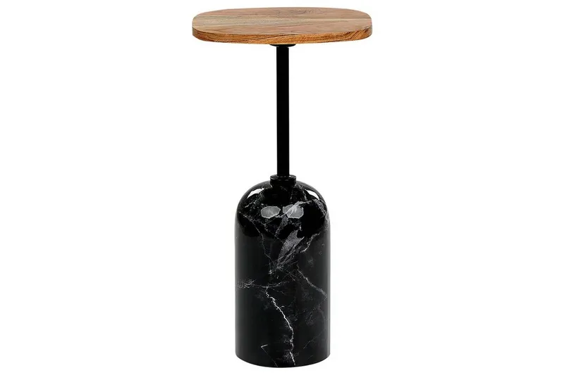 Faust Sivupöytä 30 cm - Musta/Vaalea puu - Huonekalut - Pöytä & ruokailuryhmä - Apupöytä & sivupöytä - Tarjotinpöytä & pikkupöytä