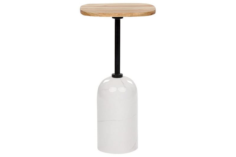 Faust Sivupöytä 30 cm, Valkoinen/Vaalea puu