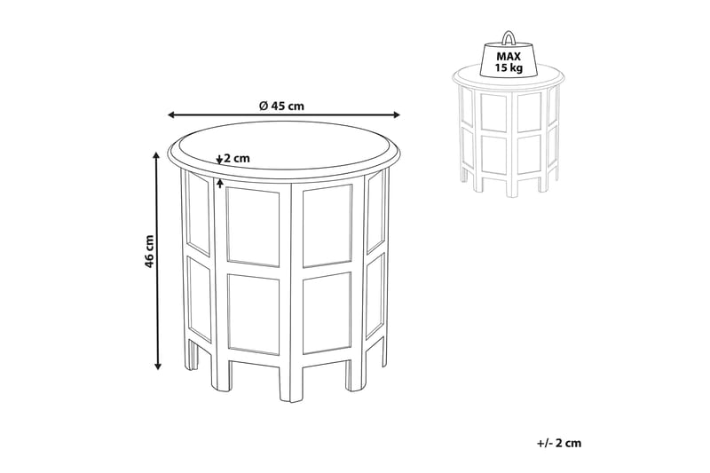 Favio Sivupöytä 45 cm - Sininen - Huonekalut - Pöytä & ruokailuryhmä - Apupöytä & sivupöytä - Tarjotinpöytä & pikkupöytä