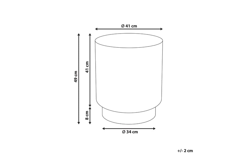 Fayard Sivupöytä 41 cm - Sininen - Huonekalut - Pöytä & ruokailuryhmä - Apupöytä & sivupöytä - Tarjotinpöytä & pikkupöytä