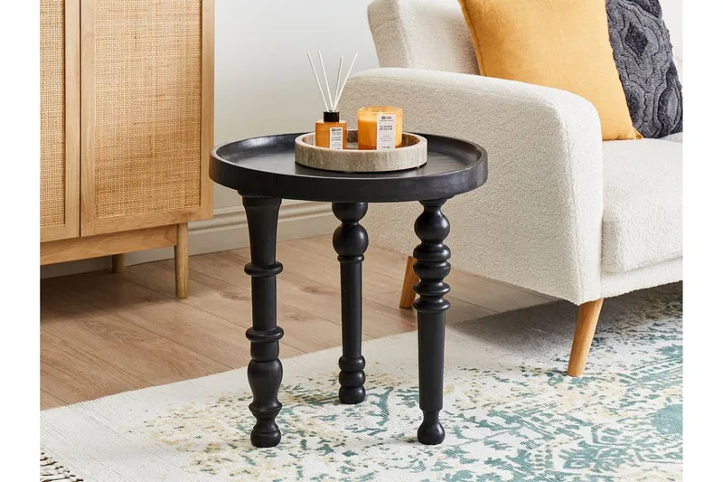 Faylinn Sivupöytä 52 cm - Musta - Huonekalut - Pöytä & ruokailuryhmä - Apupöytä & sivupöytä - Tarjotinpöytä & pikkupöytä