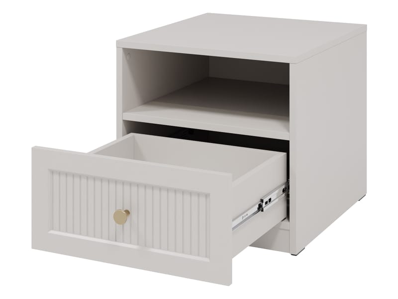 Fayric Yöpöytä 46 cm - Beige - Huonekalut - Pöytä & ruokailuryhmä - Apupöytä & sivupöytä - Yöpöytä