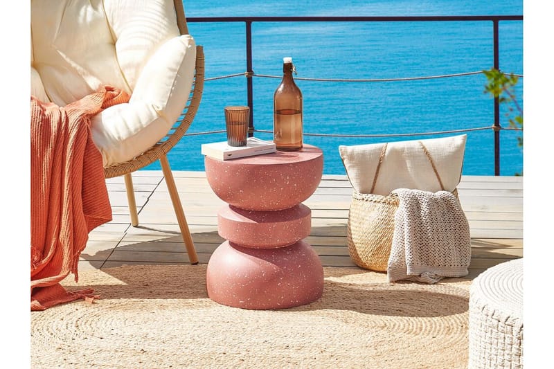 Felis Sivupöytä 37 cm - Punainen - Huonekalut - Pöytä & ruokailuryhmä - Apupöytä & sivupöytä - Tarjotinpöytä & pikkupöytä