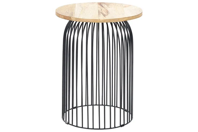 Ferron Sivupöytä 36 cm, Vaalea puu/Musta