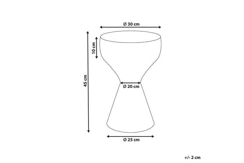 Filia Sivupöytä 30 cm - Musta/Valkoinen - Huonekalut - Pöytä & ruokailuryhmä - Apupöytä & sivupöytä - Tarjotinpöytä & pikkupöytä