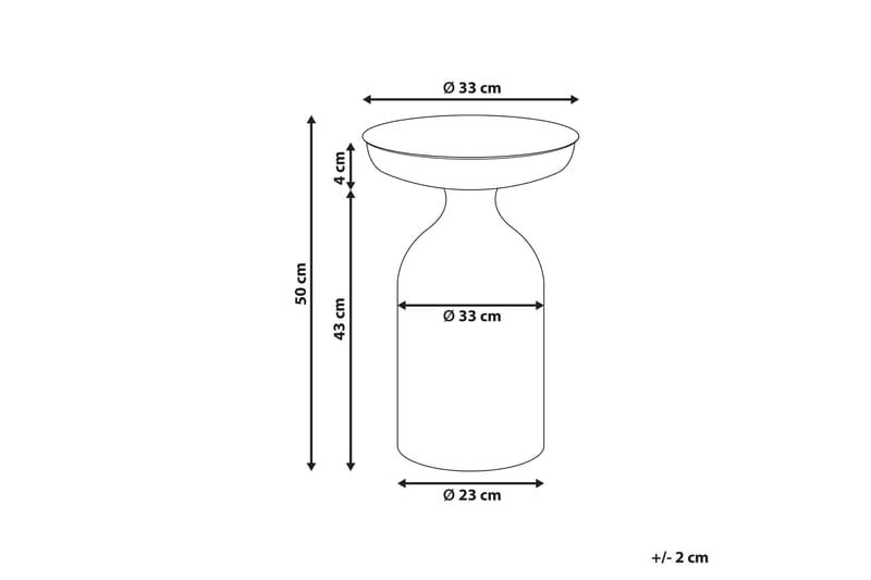 Filippo Sivupöytä 33 cm - Vihreä - Huonekalut - Pöytä & ruokailuryhmä - Apupöytä & sivupöytä - Tarjotinpöytä & pikkupöytä
