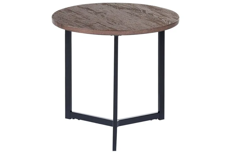 Filmore Sivupöytä 39 cm, Tumma puu/Musta