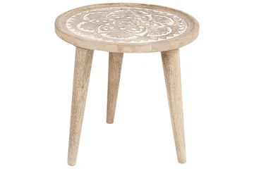 Fiorenzo Pöytäsarja 45 cm - Vaalea puu/Valkoinen - Huonekalut - Pöytä & ruokailuryhmä - Apupöytä & sivupöytä - Sarjapöytä