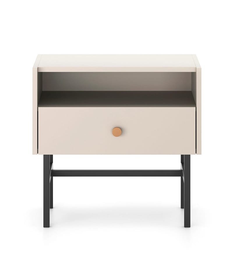 Francisca Yöpöytä 55 cm - Cashmere - Huonekalut - Pöytä & ruokailuryhmä - Apupöytä & sivupöytä - Yöpöytä