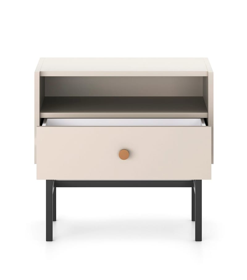 Francisca Yöpöytä 55 cm - Cashmere - Huonekalut - Pöytä & ruokailuryhmä - Apupöytä & sivupöytä - Yöpöytä