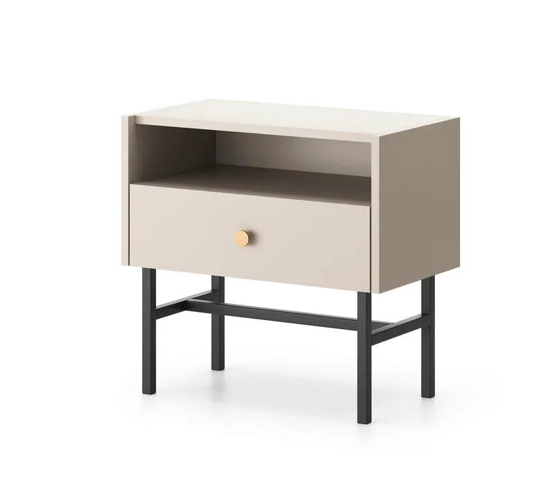 Francisca Yöpöytä 55 cm - Cashmere - Huonekalut - Pöytä & ruokailuryhmä - Apupöytä & sivupöytä - Yöpöytä