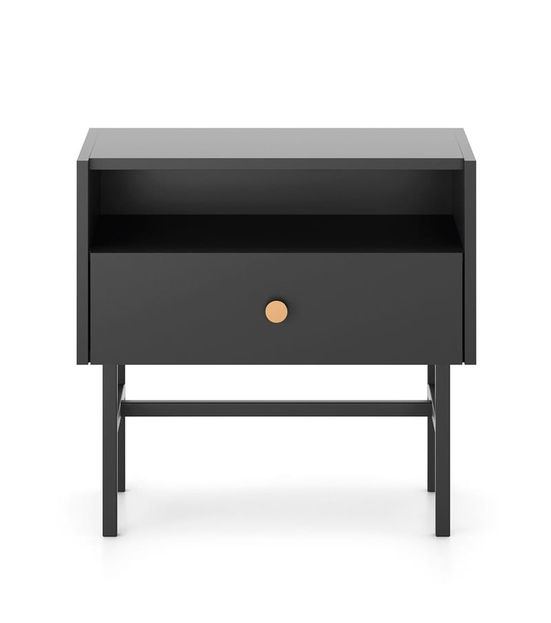 Francisca Yöpöytä 55 cm - Musta - Huonekalut - Pöytä & ruokailuryhmä - Apupöytä & sivupöytä - Yöpöytä