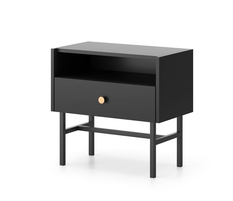 Francisca Yöpöytä 55 cm, Musta