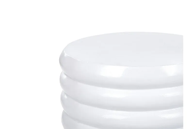 Fredrickson Sivupöytä 33 cm - Valkoinen/Musta - Huonekalut - Pöytä & ruokailuryhmä - Apupöytä & sivupöytä - Tarjotinpöytä & pikkupöytä