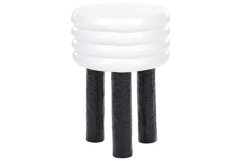 Fredrickson Sivupöytä 33 cm, Valkoinen/Musta