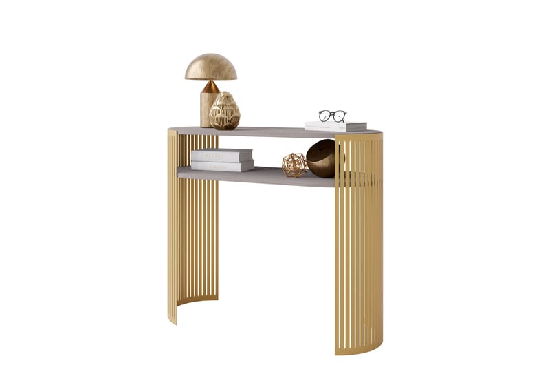 Friend Konsolipöytä 100 cm, Kulta/Beige