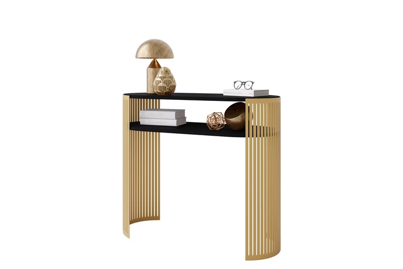 Friend Konsolipöytä 100 cm - Kulta/Musta - Huonekalut - Pöytä & ruokailuryhmä - Apupöytä & sivupöytä - Konsolipöytä