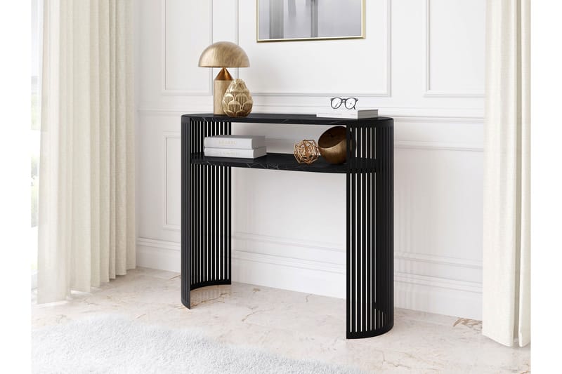 Friend Konsolipöytä 100 cm - Musta - Huonekalut - Pöytä & ruokailuryhmä - Apupöytä & sivupöytä - Konsolipöytä