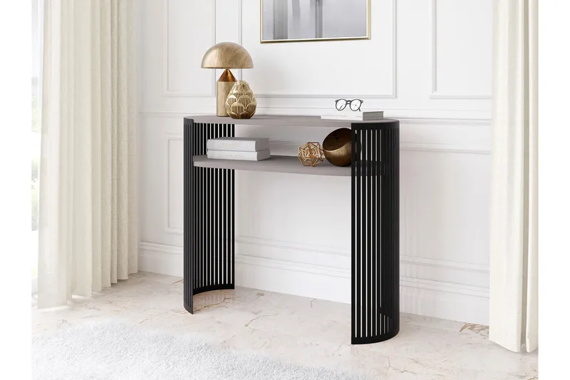 Friend Konsolipöytä 100 cm - Musta/Beige - Huonekalut - Pöytä & ruokailuryhmä - Apupöytä & sivupöytä - Konsolipöytä