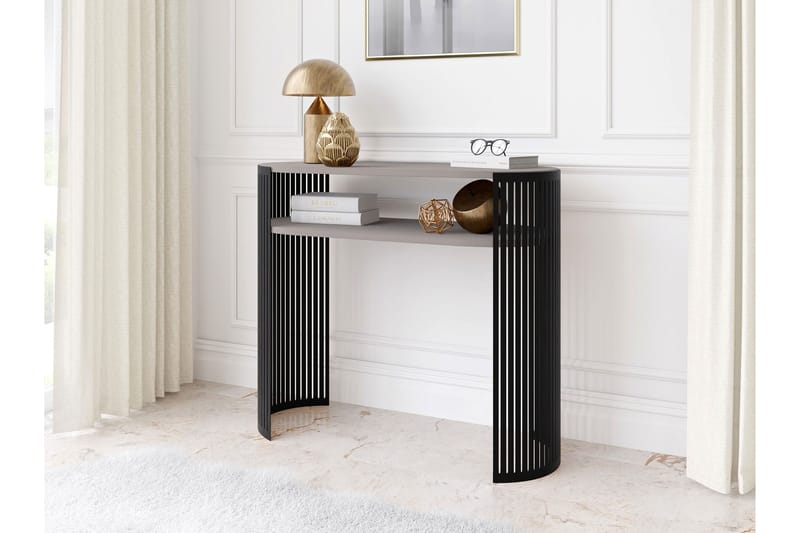 Friend Konsolipöytä 100 cm - Musta/Beige - Huonekalut - Pöytä & ruokailuryhmä - Apupöytä & sivupöytä - Konsolipöytä