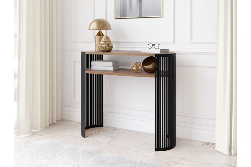 Friend Konsolipöytä 100 cm - Musta/Ruskea - Huonekalut - Pöytä & ruokailuryhmä - Apupöytä & sivupöytä - Konsolipöytä