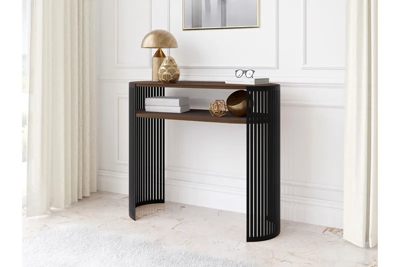 Friend Konsolipöytä 100 cm - Musta/Ruskea - Huonekalut - Pöytä & ruokailuryhmä - Apupöytä & sivupöytä - Konsolipöytä