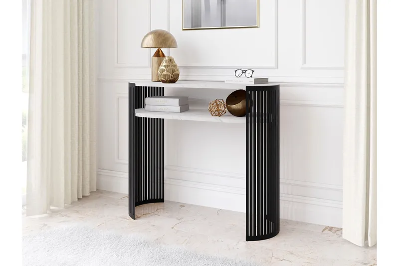 Friend Konsolipöytä 100 cm - Musta/Valkoinen - Huonekalut - Pöytä & ruokailuryhmä - Apupöytä & sivupöytä - Konsolipöytä