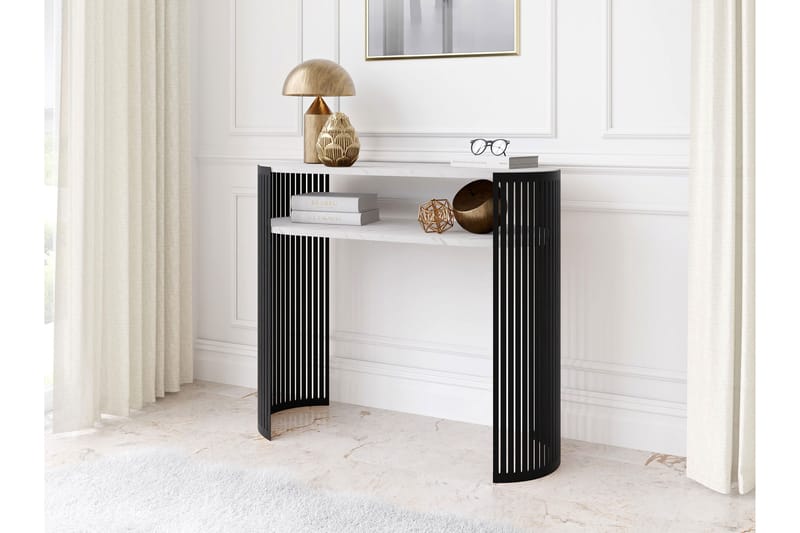 Friend Konsolipöytä 100 cm - Musta/Valkoinen - Huonekalut - Pöytä & ruokailuryhmä - Apupöytä & sivupöytä - Konsolipöytä