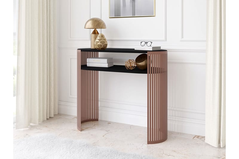 Friend Konsolipöytä 100 cm - Rosa/Musta - Huonekalut - Pöytä & ruokailuryhmä - Apupöytä & sivupöytä - Konsolipöytä