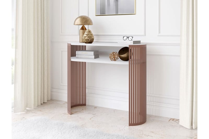 Friend Konsolipöytä 100 cm - Rosa/Valkoinen - Huonekalut - Pöytä & ruokailuryhmä - Apupöytä & sivupöytä - Konsolipöytä