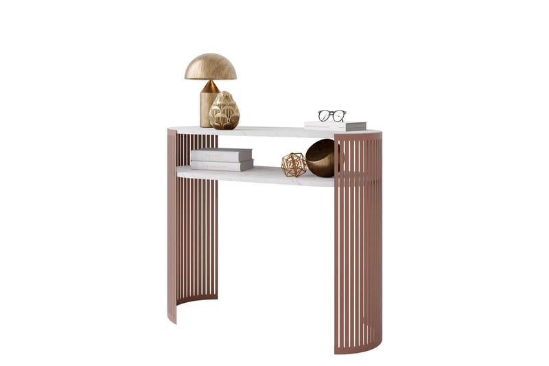 Friend Konsolipöytä 100 cm - Rosa/Valkoinen - Huonekalut - Pöytä & ruokailuryhmä - Apupöytä & sivupöytä - Konsolipöytä