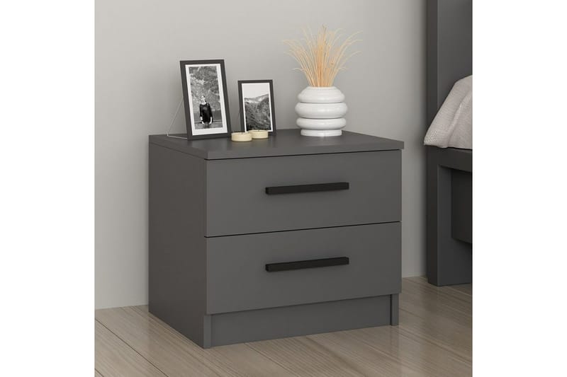 Fruitland Yöpöytä 50 cm - Antrasiitti - Huonekalut - Pöytä & ruokailuryhmä - Apupöytä & sivupöytä - Yöpöytä