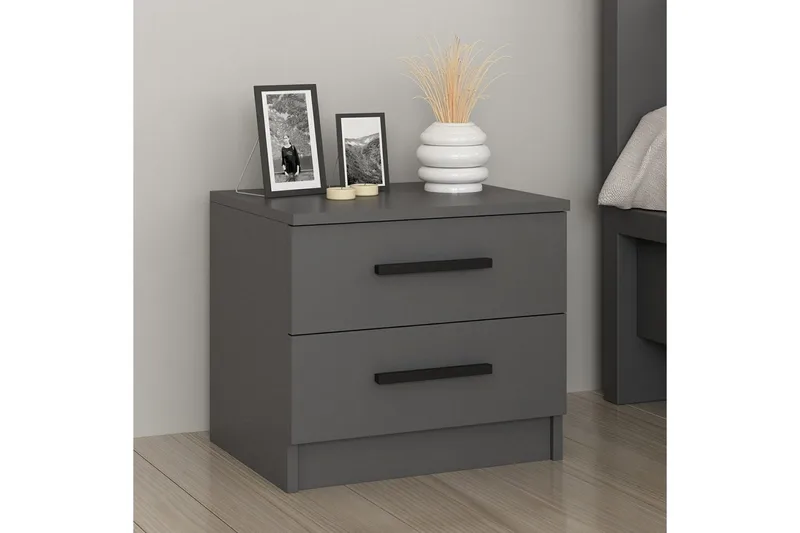 Fruitland Yöpöytä 50 cm - Antrasiitti - Huonekalut - Pöytä & ruokailuryhmä - Apupöytä & sivupöytä - Yöpöytä