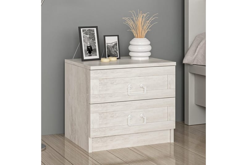 Fruitland Yöpöytä 54 cm - Valkoinen - Huonekalut - Pöytä & ruokailuryhmä - Apupöytä & sivupöytä - Yöpöytä